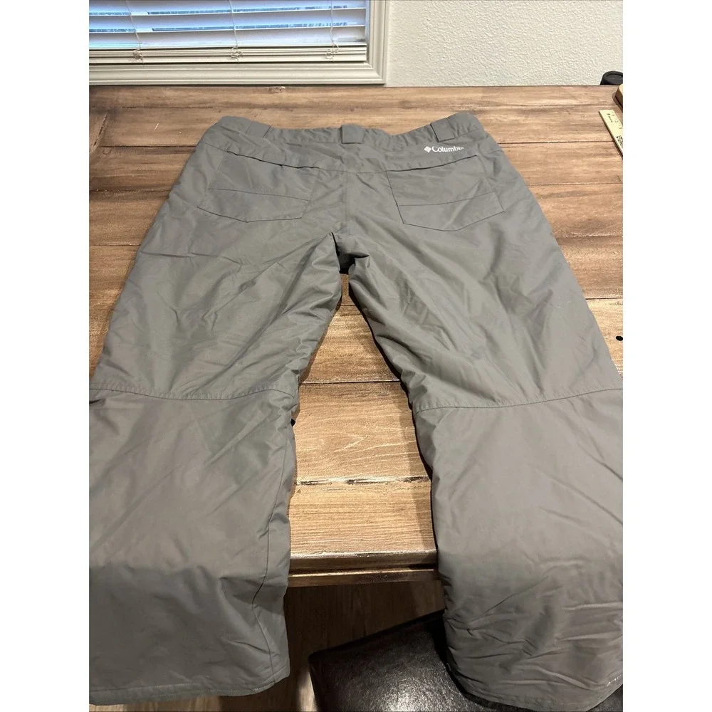 Columbia Ski Pants‎ Mens XL Gray Waterproof Insulated Omni-Tech Snow Adjustable